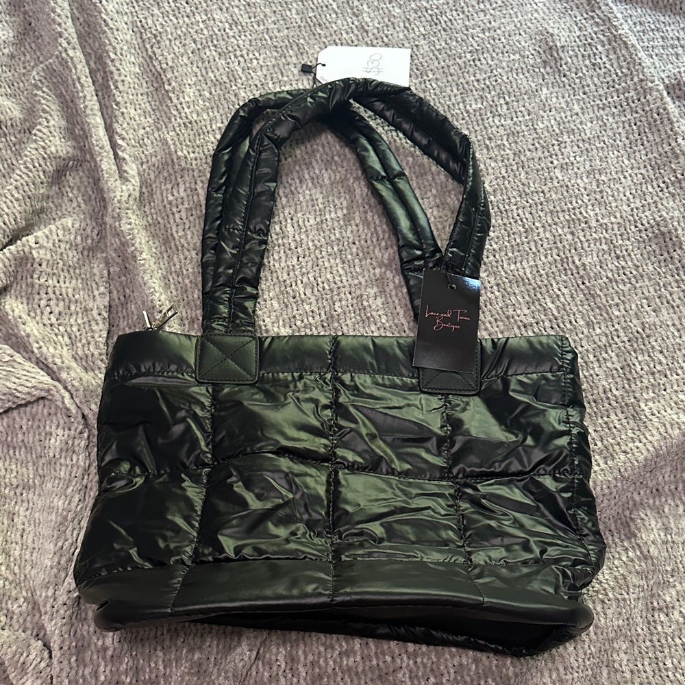 Zara Black Quilted Shoulder Bag